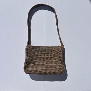 Chic Tan Woven Shoulder Bag by The Sak